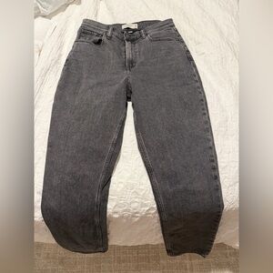 Abercrombie & Fitch Curve Ultra High Rise 90s Slim Straight Jeans